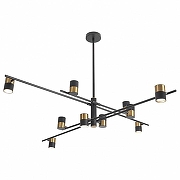 Подвесной светильник Lussole Gilbert LSP-8377 цвет плафона/подвески Бронза, цвет арматуры Черный