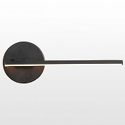 Бра Lussole Custer LSP-8431-DF цвет плафона/подвески Белый, Черный, цвет арматуры Черный