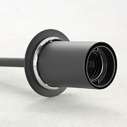 Подвесной светильник Lussole LSP-849 LSP-8498 цвет плафона/подвески Серый, цвет арматуры Черный-3