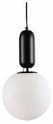 Подвесной светильник Lussole Cleburne LSP-8590 цвет плафона/подвески Белый, цвет арматуры Черный