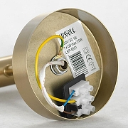 Бра Lussole Cleburne LSP-8591 цвет плафона/подвески Белый, цвет арматуры Золото-2