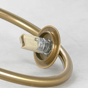 Бра Lussole Cleburne LSP-8593 цвет плафона/подвески Белый, цвет арматуры Бронза-1