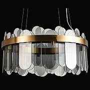 Подвесной светильник Lussole Lauderdale LSP-8612 цвет плафона/подвески Серый, цвет арматуры Бронза