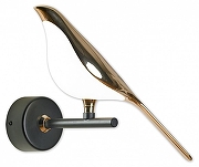 Бра Lussole Jasper LSP-8642 цвет плафона/подвески Белый, Золото, цвет арматуры Черный