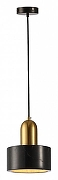 Подвесной светильник Lussole LSP-8697 LSP-8698 цвет плафона/подвески Черный, цвет арматуры Золото, Черный-1