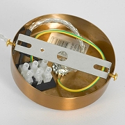 Подвесной светильник Lussole Blount LSP-8784 цвет плафона/подвески Прозрачный, цвет арматуры Бронза-3