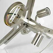 Светильник на штанге Lussole Fullerton LSP-8815 цвет плафона/подвески Прозрачный, цвет арматуры Никель-4