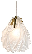 Подвесной светильник Lussole Hesperia LSP-8834 цвет плафона/подвески Белый, цвет арматуры Золото
