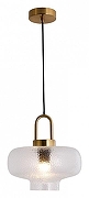 Подвесной светильник Lussole Laredo LSP-8842 цвет плафона/подвески Прозрачный, цвет арматуры Бронза-1