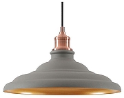 Подвесной светильник Lussole Badger LSP-8922 цвет плафона/подвески Серый, цвет арматуры Серый