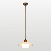 Подвесной светильник Lussole МУН LSP-8948 цвет плафона/подвески Белый, Бежевый, цвет арматуры Бежевый-1