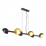 Подвесной светильник LGO LSP-895 LSP-8955 цвет плафона/подвески Желтый, Прозрачный, Черный, цвет арматуры Черный-1