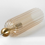 Подвесной светильник Lussole Albany LSP-8959 цвет плафона/подвески Янтарный, цвет арматуры Бронза-3