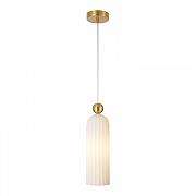 Подвесной светильник Lussole Albany LSP-8960 цвет плафона/подвески Белый, цвет арматуры Бронза-1