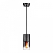 Подвесной светильник Lussole Grimes LSP-8966 цвет плафона/подвески Серый, цвет арматуры Черный-1