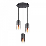 Подвесной светильник Lussole Grimes LSP-8968 цвет плафона/подвески Серый, цвет арматуры Черный-1