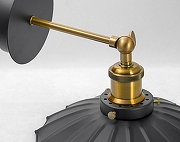 Бра Lussole New York LSP-9102 цвет плафона/подвески Черный, цвет арматуры Бронза, Черный-2