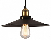 Подвесной светильник Lussole New York LSP-9601 цвет плафона/подвески Черный, цвет арматуры Бронза, Черный