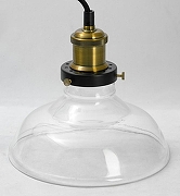 Подвесной светильник Lussole Glen Cove LSP-9606 цвет плафона/подвески Прозрачный, цвет арматуры Бронза, Черный-2