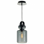 Подвесной светильник Lussole Brighton LSP-9639 цвет плафона/подвески Голубой, цвет арматуры Хром-1