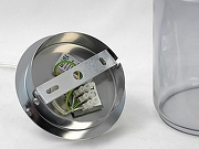 Подвесной светильник Lussole Brighton LSP-9639 цвет плафона/подвески Голубой, цвет арматуры Хром-5