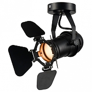 Спот Lussole Thornton LSP-9838 цвет плафона/подвески Черный, цвет арматуры Черный