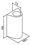 Накладной светильник DesignLed Zima-2 LWA0148B-BL-WW цвет плафона/подвески Черный, цвет арматуры Черный-1
