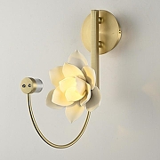 Бра Imperiumloft MAGNOLIA MAGNOLIA-WALL01 цвет плафона/подвески Латунь, цвет арматуры Латунь-1