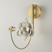 Бра Imperiumloft MAGNOLIA MAGNOLIA-WALL01 цвет плафона/подвески Латунь, цвет арматуры Латунь-2