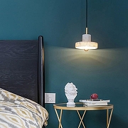 Подвесной светильник Imperiumloft STONE MARBLE01 цвет плафона/подвески Белый, цвет арматуры Золото-4