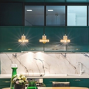 Подвесной светильник Imperiumloft STONE MARBLE01 цвет плафона/подвески Белый, цвет арматуры Золото-6