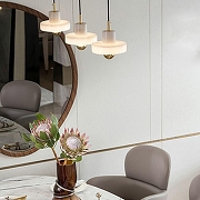 Подвесной светильник Imperiumloft STONE MARBLE01 цвет плафона/подвески Белый, цвет арматуры Золото-8