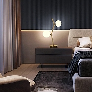 Настольная лампа Imperiumloft MATHIA TAB mathia-tab01 цвет плафона/подвески Белый, цвет арматуры Латунь-4