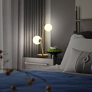 Настольная лампа Imperiumloft MATHIA TAB mathia-tab01 цвет плафона/подвески Белый, цвет арматуры Латунь-5