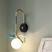 Бра Imperiumloft MATISSE matisse-bluew01 цвет плафона/подвески Белый, Голубой, цвет арматуры Латунь, Черный-1