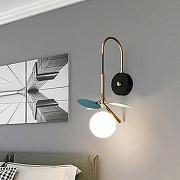 Бра Imperiumloft MATISSE matisse-bluew01 цвет плафона/подвески Белый, Голубой, цвет арматуры Латунь, Черный-3