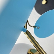 Бра Imperiumloft MATISSE matisse-bluew01 цвет плафона/подвески Белый, Голубой, цвет арматуры Латунь, Черный-7