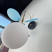 Бра Imperiumloft MATISSE matisse-bluew01 цвет плафона/подвески Белый, Голубой, цвет арматуры Латунь, Черный-10