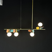 Светильник на штанге Imperiumloft MATISSE matisse-long01 цвет плафона/подвески Белый, цвет арматуры Золото-1