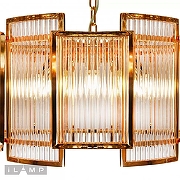 Подвесной светильник iLamp Tribeca MD0276-6A цвет плафона/подвески Янтарный, цвет арматуры Золото-4