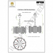Подвесной светильник iLamp Tribeca MD0276-6C Nic цвет плафона/подвески Прозрачный, цвет арматуры Никель-5