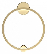 Накладной светильник Maytoni Halo MOD005WL-L24BSK цвет плафона/подвески Латунь, цвет арматуры Латунь