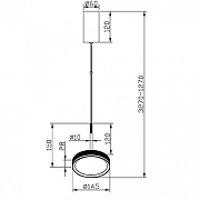 Подвесной светильник Maytoni El MOD041PL-L15WG3K цвет плафона/подвески Белый, Золото, цвет арматуры Черный-6