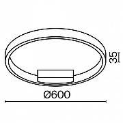 Накладной светильник Maytoni Halo MOD058CL-L35BK цвет плафона/подвески Черный, цвет арматуры Черный-4