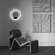 Накладной светильник Maytoni Halo MOD058WL-L25BK цвет плафона/подвески Черный, цвет арматуры Черный-4