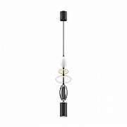 Подвесной светильник Maytoni Monochrome MOD071PL-L8B3K1 цвет плафона/подвески Белый, Серый, Коричневый, цвет арматуры Черный-1