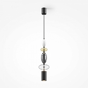 Подвесной светильник Maytoni Monochrome MOD071PL-L8B3K2 цвет плафона/подвески Белый, Серый, Коричневый, цвет арматуры Черный-2