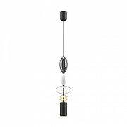 Подвесной светильник Maytoni Monochrome MOD071PL-L8B3K3 цвет плафона/подвески Белый, Серый, Коричневый, цвет арматуры Черный-1