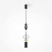Подвесной светильник Maytoni Monochrome MOD071PL-L8B3K3 цвет плафона/подвески Белый, Серый, Коричневый, цвет арматуры Черный-2