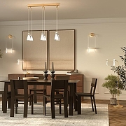 Бра Maytoni Cabaret MOD170WL-L8BS3K1 цвет плафона/подвески Прозрачный, цвет арматуры Латунь-8